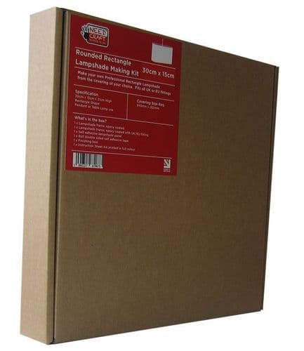 30cm x 15cm Rounded Rectangle Lampshade Making Kit