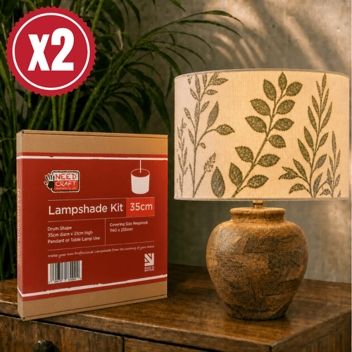 35cm Drum Lampshade Making Kit - Twin Pack