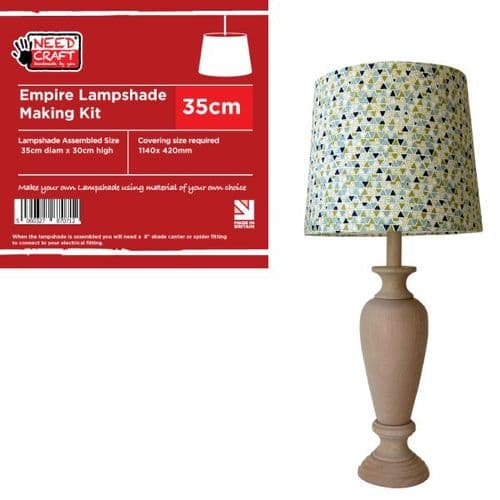 35cm Empire Lampshade Making Kit (Duplex Fitting)