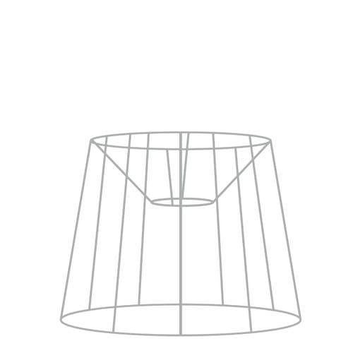 35cm French Tapered Drum Lampshade Frame with Duplex Fitting