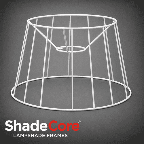 35cm French Tapered Drum Lampshade Frame with Duplex Fitting