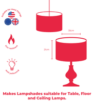 35cm Manufacturers Pack -  30 Drum Lampshades