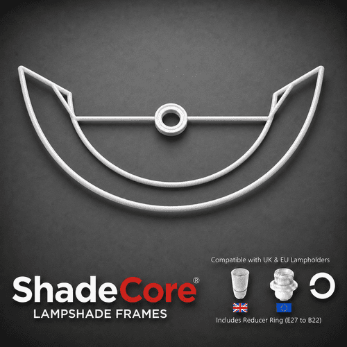 36cm wide Lampshade Wall Frame - 14" Half frame