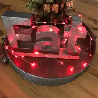 40 Micro Red LED 2 Metre Fairy Lights Battery Powered | Dannells