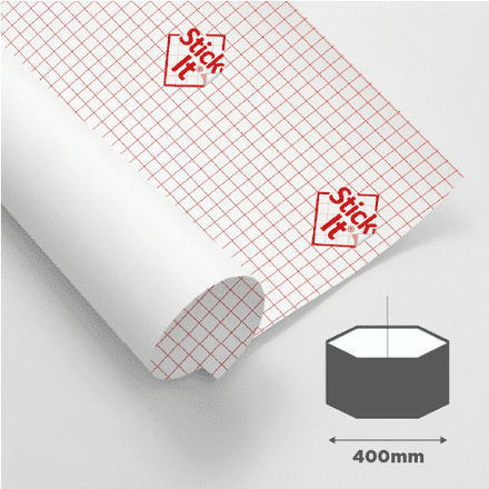 400mm Hexagon Lampshade Self-Adhesive Panel