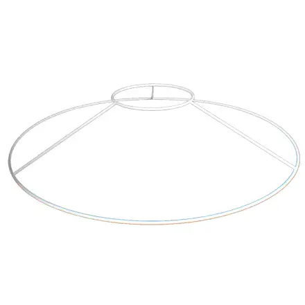 40cm Duplex Top Circular Lampshade Ring