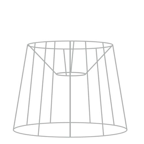 40cm French Tapered Drum Lampshade Frame with Duplex Fitting