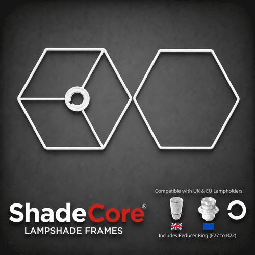 40cm Hexagon Lampshade Frame ID: 3070
