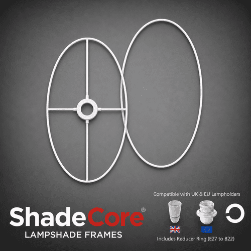 40cm Oval Lampshade Frame / Ringset ID: 860
