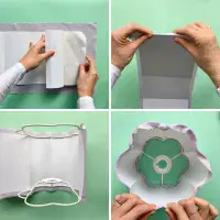 40cm Scalloped Lampshade Ring Set