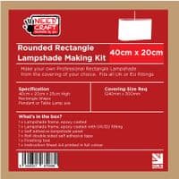 40cm x 20cm Rounded Rectangle Lampshade Making Kit