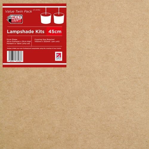 45cm Drum Lampshade Making Kit - Twin Pack