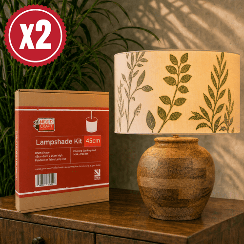 45cm Drum Lampshade Making Kit - Twin Pack