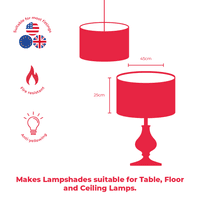 45cm Manufacturers Pack -  30 Drum Lampshades