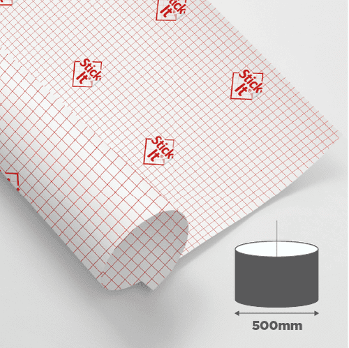 500mm Diameter - Premium Double-Sided Self Adhesive Panel - 1591mm Length ID: 3256