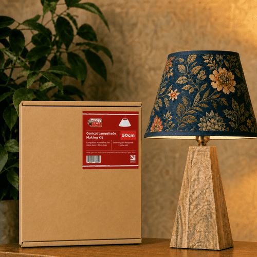 50cm Conical Lampshade Making Kit (Duplex Fitting)