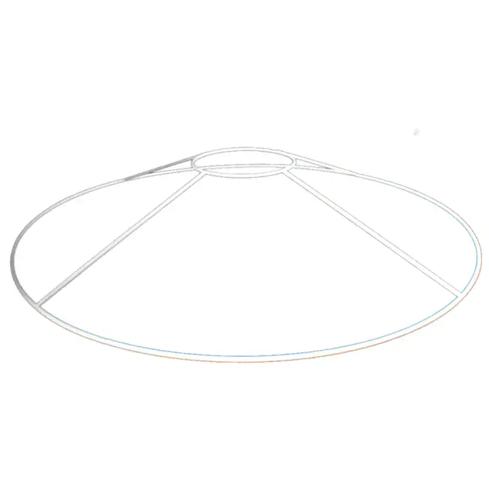 50cm Duplex Top Circular Lampshade Ring
