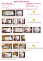 50cm Square - Textile Wall Art Kit - Trade Pack X 24