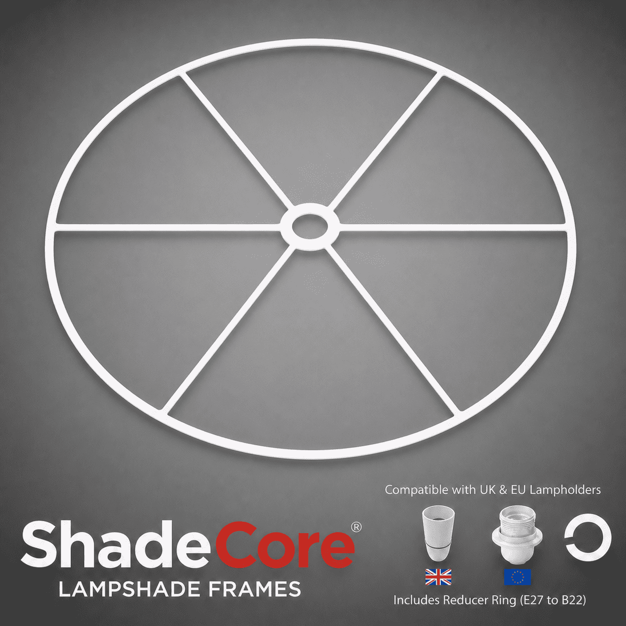 70cm Circular Lampshade Ring Set