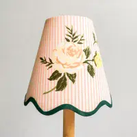 77mm Scalloped Edge Candle Clip Lampshade Self-Adhesive Panel