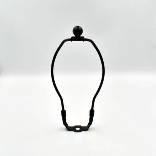8" Black Harp & Finial Set