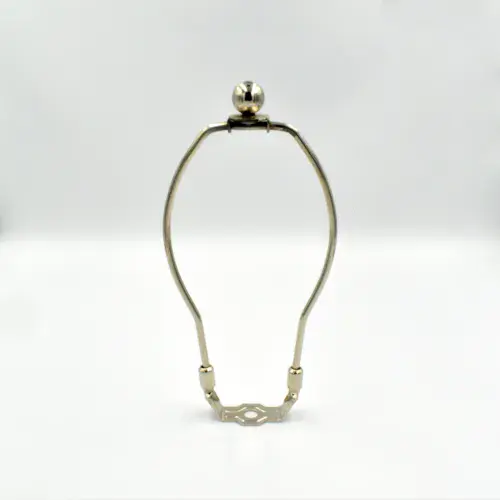 8" Silver Harp & Finial Set