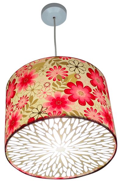 80cm Lampshade Diffuser Floral (2 Part Set)