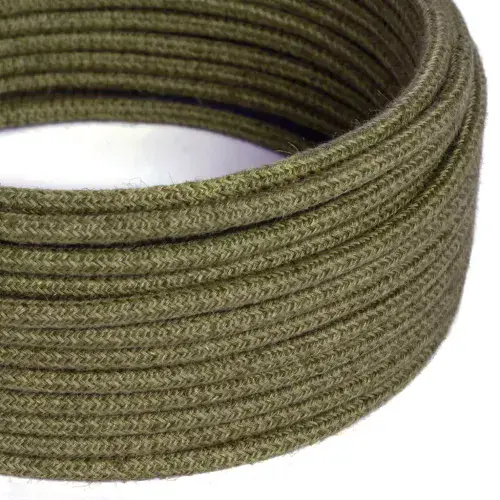 Bark Brown Jute 3-Core Textile Cable ID: XZ3RN26