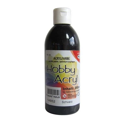 Black Acrylic Paint - 250ml