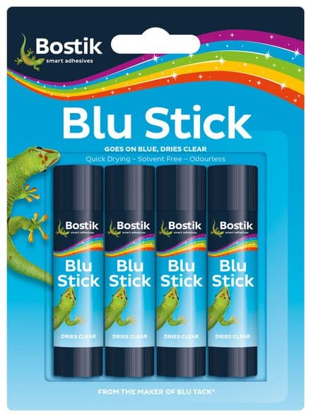 Bostik Blu Stick Pack of 4 x 8g 30613523