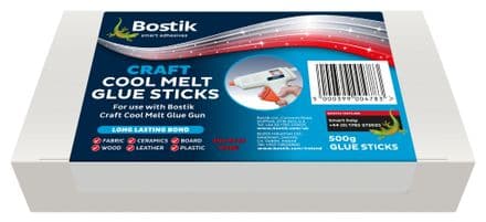 Bostik Craft Cool Melt Glue Sticks 500g - (27 Sticks) 30813562