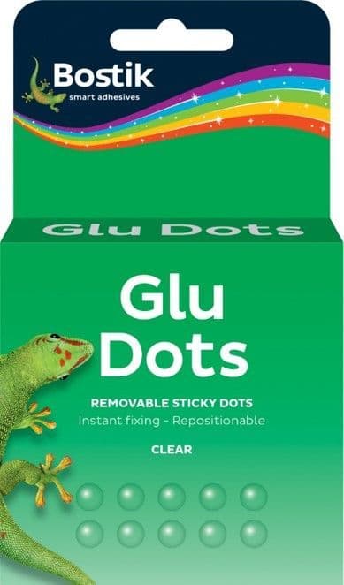 Bostik Glue Dots Removable Transparent Roll of 200 - 30814288