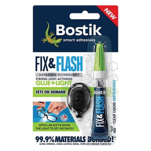 Bostik Light Activated Fix & Flash Glue