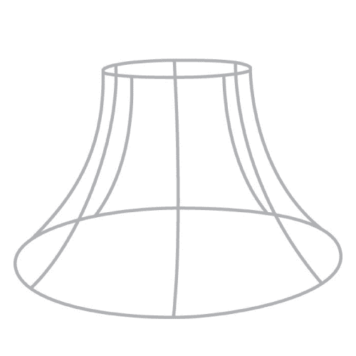 Bowed Empire Lampshade Frames