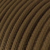 Brown Cotton 3-Core Textile Cable
