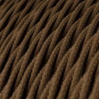 Brown Cotton Twisted 3-Core Textile Cable