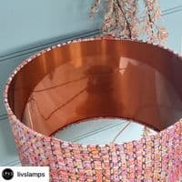 Brushed Copper Self-Adhesive Lampshade Material – Stick-It® 120cm