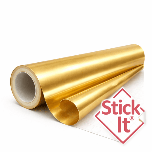 Brushed Gold Self-Adhesive Lampshade Material – Stick-It® 120cm