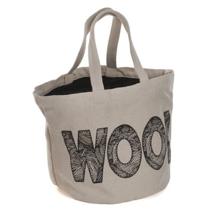 Bucket Bag - (Wool Logo)
