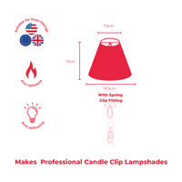 Candle Clip Lampshade Making Kit  2PACK  (pair)