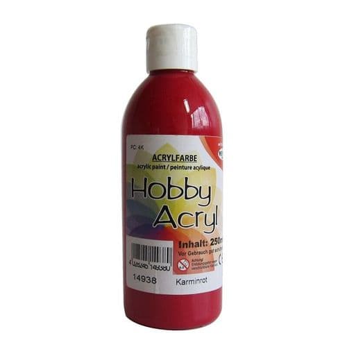 Carmine Red Acrylic Paint - 250ml