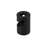 Ceiling or Wall Mount V Hook For Fabric Cables - Black
