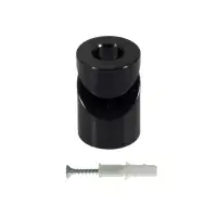 Ceiling or Wall Mount V Hook For Fabric Cables - Black