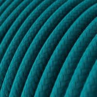 Cerulean Cotton 3-Core Textile Cable