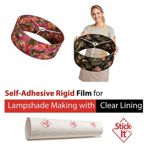 Clear - Self-Adhesive Lampshade PVC Film