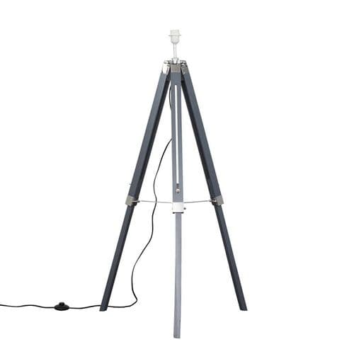 Clipper Grey Wooden Floor Lamp (Base Only)