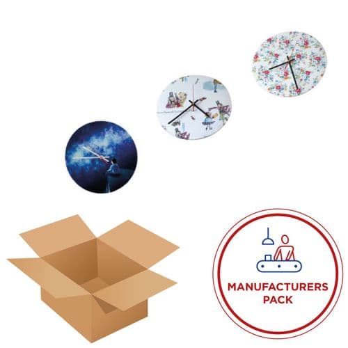 Clock 30cm - Round- Manufacturing pack 30 Units