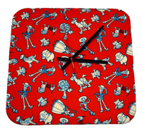 Clock Making Kit - Square - 30cm with Black & White Hands