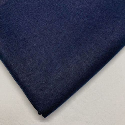 Cordoba Plain Cotton - Navy - 150cm