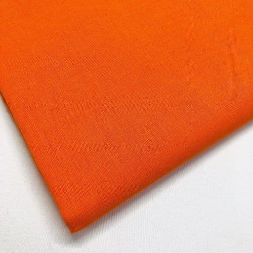 Cordoba Plain Cotton - Orange - 150cm